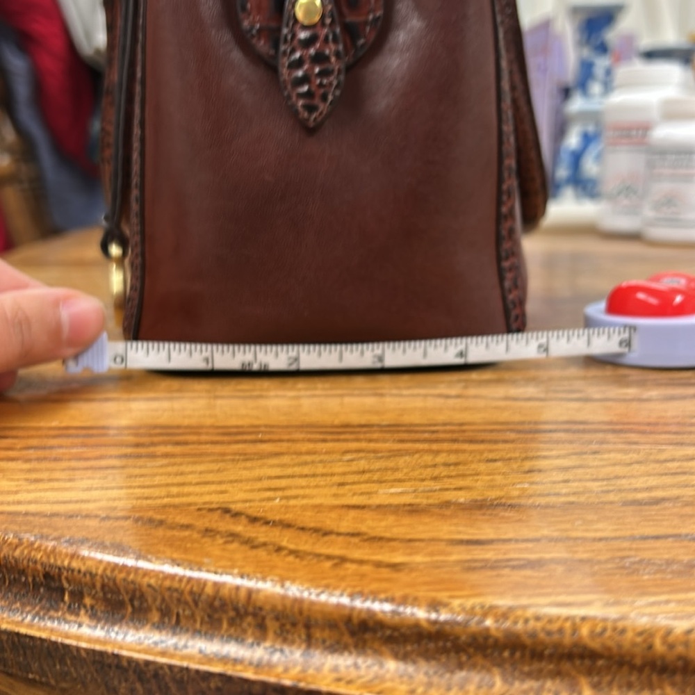 Brahmin Pecan Brown Leather Satchel - Picture 11 of 12